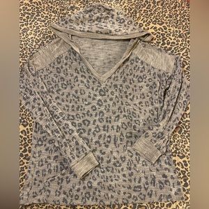 Buckle BKE Leopard Oversized Hooded Tunic